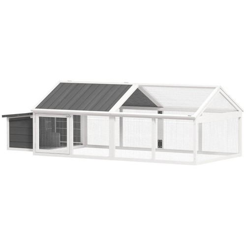 Wooden chicken coop with - coop,