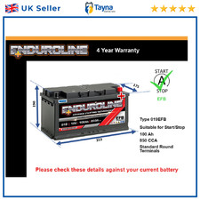 EFB Battery fits MIDDLEBRIDGE