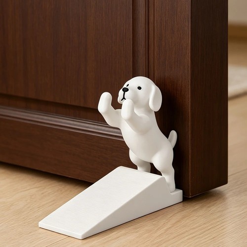 Cute puppy door stopper - puppy, 3d