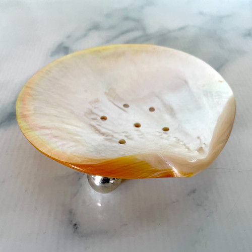 Mother pearl shell footed - of,