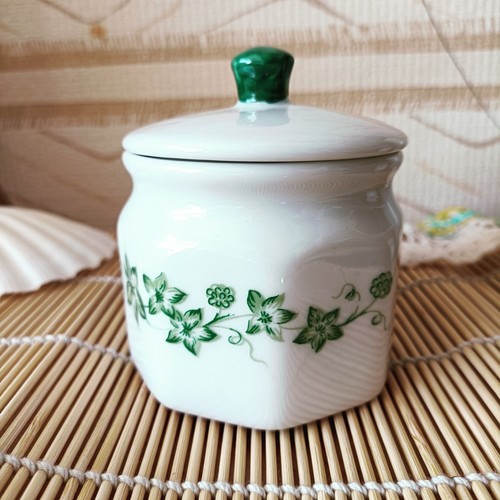 Vintage ceramic lidded sugar - ceramic,