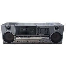 National RX-C45 FM/AM Radio Cassette Player Retro Boom Box Fully Functio Sound
