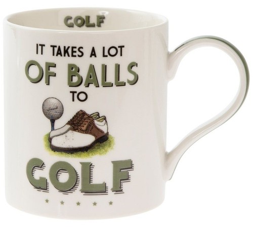 Classic golf mug fine china - mug,