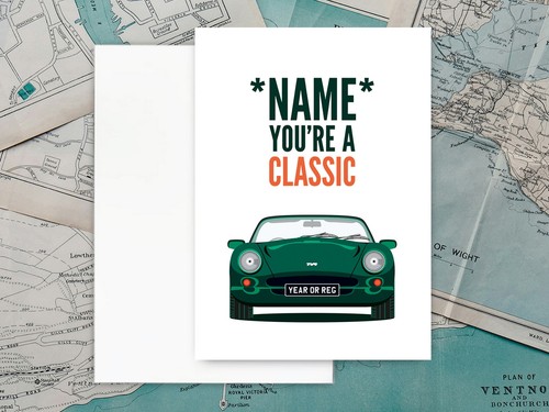 Personalised green tvr - green,