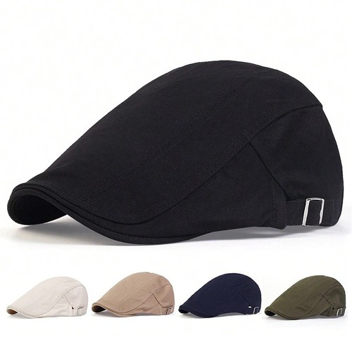 Retro men cotton - flat, cap