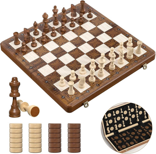 Chess set and checkers 2in1 - chess,