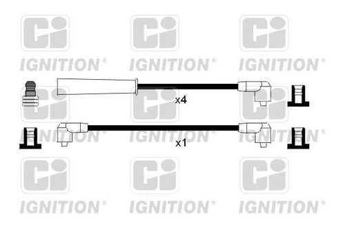 Ignition cable kit for - cable,