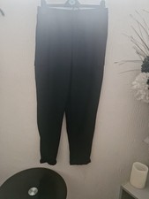 Ladies Black Combat Thin Pants Size 12