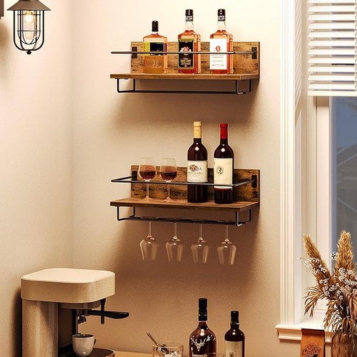 Hoobro wall mounted wine - mounted, rack