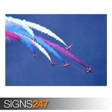 RED ARROWS poster aircraft picture print art photo available sizes from A0 to A4