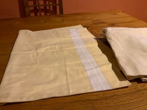 Single sheet and pillow case - and,