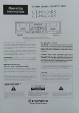 Pioneer CT-W704RS / CT-W604RS