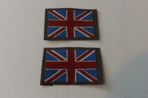 Two military cloth badges - two,