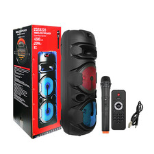 Portable Bluetooth BIG Speaker Sub Woofer Heavy Bass Sound System Party Mic Set