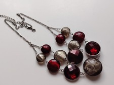 Red Tone Bead Glass Boho