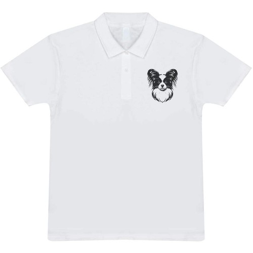 Papillon dog adult polo - 'papillon,