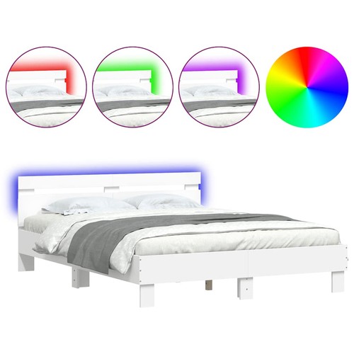 Bed frame with - headboard, and