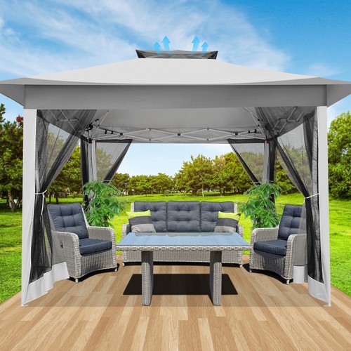 12x12ft pop gazebo with - 12x12ft, up