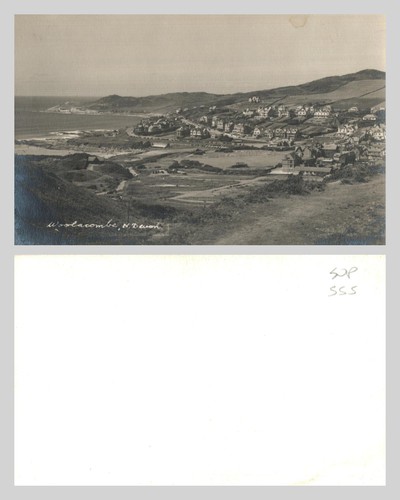 Vintage postcard woolacombe - postcard,