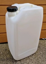 6 x Jerry Can 25l Water Containers food grade Clear White Inc Postage!