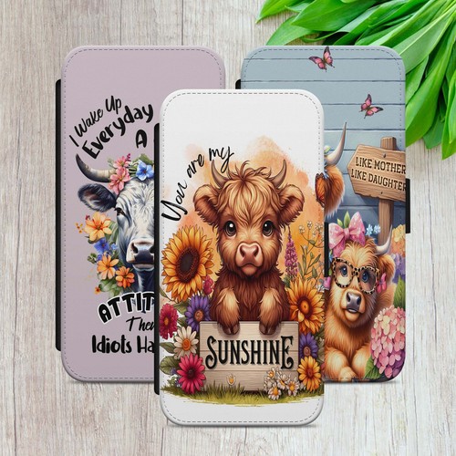 Cow quote flip - case, for
