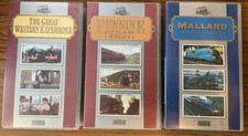 3 VHS Railway Video NTV Ent. GWR Exp., Pennine Steam, & Mallard Drake’s Progress