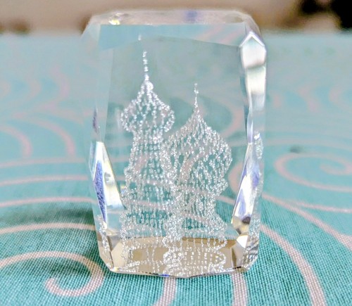 Glass crystal paperweight - glass, of