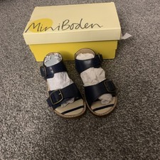 Mini Boden Navy Sandals Size
