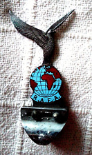 Vintage  R.A.F.A. Metal Badge-Globe & Eagle  -with Badge Bar Clamp -Gd Used Cond