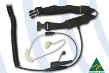 Throat Microphone with Air tube speaker (McKay TA5 Connector) 