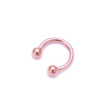 Surgical Steel Horseshoe Hoop Nose Lip Ear Teeth Daith Tragus Piercing Ring