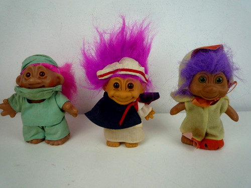 Vintage troll dolls - dolls, 3