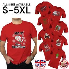 Christmas T-Shirt  Novelty Funny Santa Reindeer Xmas Gift T shirt Joke Rude Top