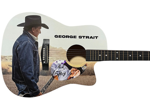 George strait signed acoustic - signed,
