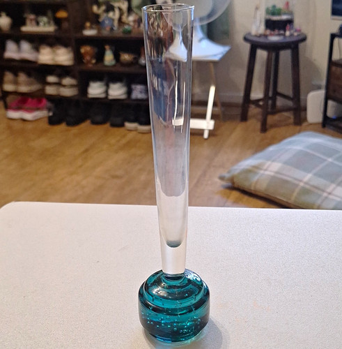 Unmarked murano blue clear - murano,