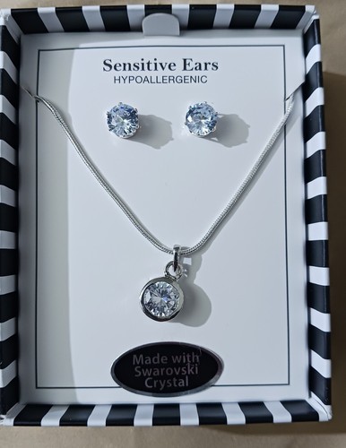 Swarovski crystal necklace - crystal, &