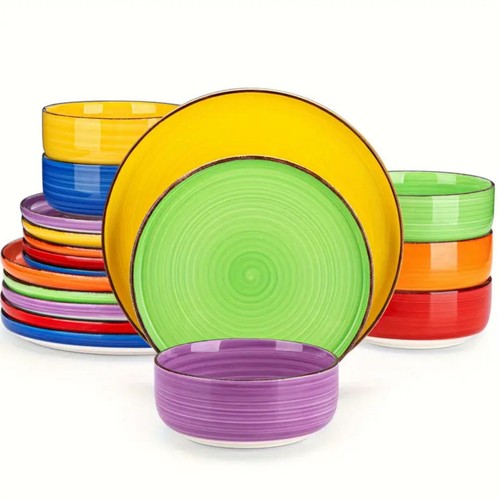 18pcs stoneware dinner - 18pcs, set