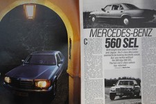 Original 1987 Motor extracted mag road test: MERCEDES-BENZ 560SEL, Brief Test