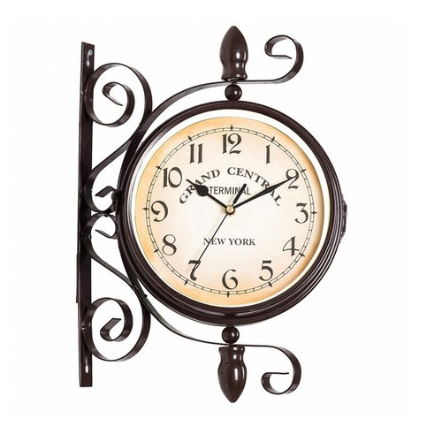 Double sided wall - double-sided, clock