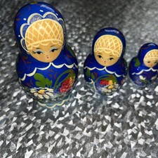Vintage Russian Dolls - Mother Nesting Dolls - 5 Babushka Dolls - 5” VGC