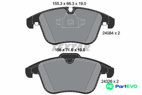 Textar disc brake - disc, pad