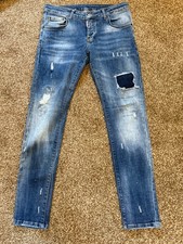 Dsquared2  Jean Slim Fit  Distressed Denim Jeans W32 L30 Blue