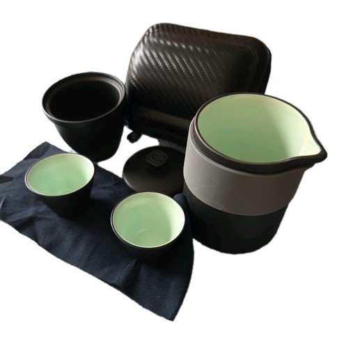 Tea pot set - ceramic, with