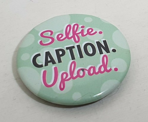 Selfie caption upload pin - upload,