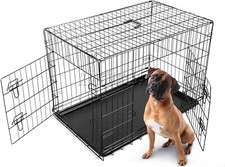 42 Inch Pet Dog Cat Training Cage Crate 
