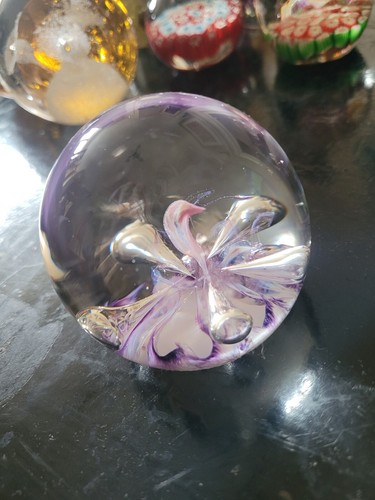 Selkirk glass paperweight - selkirk,