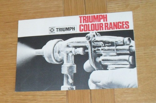 Triumph colour guide 1968 - guide, 1968-1969