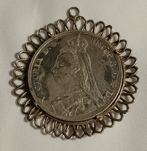 1890 british silver crown - british,