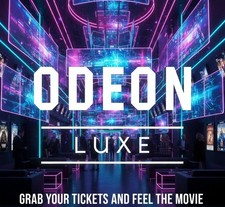 1 x ODEON LUXE 2D Full Ticket Valid: ANYTIME - QUICK DELIVERY - Read Description