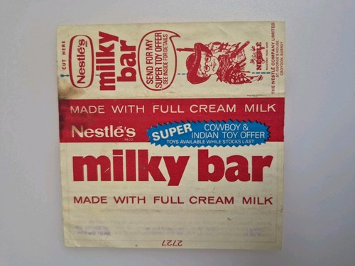 Milky bar wrapper - 1970s,